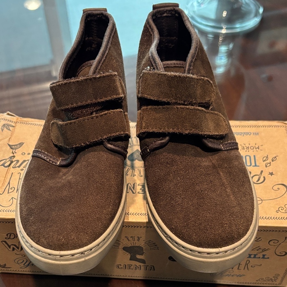 Cienta Brown Suede Kids Boot Sneakers - Picture 4 of 11